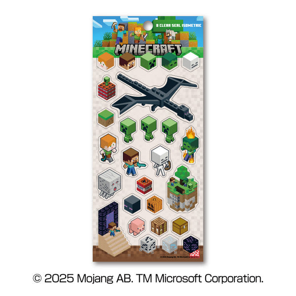 『マインクラフト』MINECRAFT クリアシール 8 ISOMETRIC