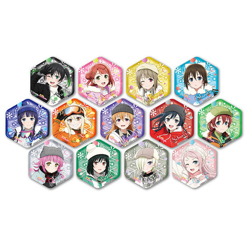 『ラブライブ!虹ヶ咲学園スクールアイドル同好会』スノーフレーク風カンバッジ【BOX】