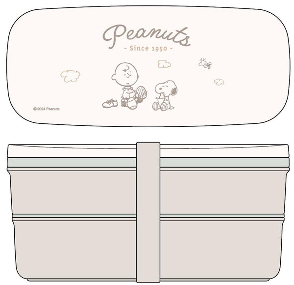『PEANUTS』ランチボックス二段 PW-28K(仕切付)