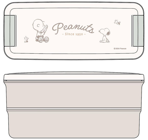 『PEANUTS』ランチボックス二段 PCW-650D(仕切付)