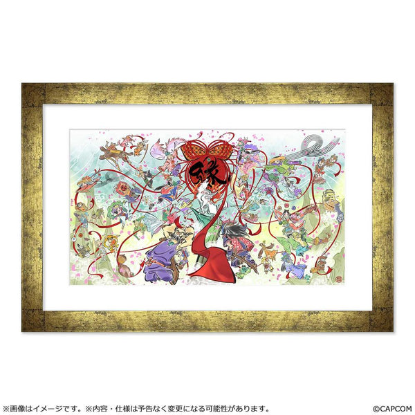 《大神》20周年纪念艺术品 带画框的角色精美海报