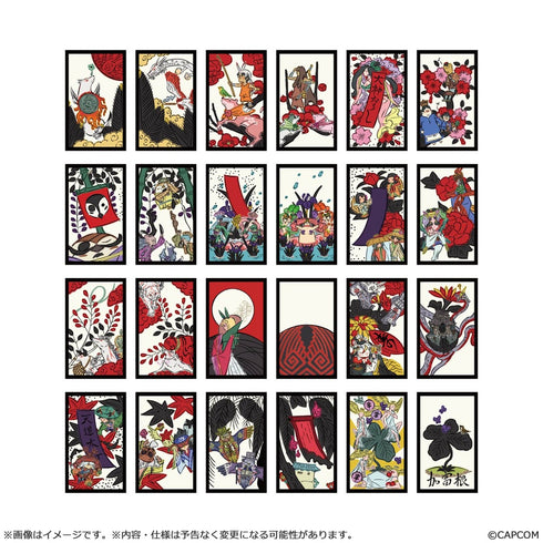 『大神』20周年記念 復刻アート企画 桜花札フレークシール A -絶景版 花あそびより-