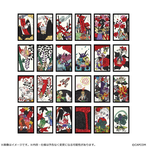 『大神』20周年記念 復刻アート企画 桜花札フレークシール B -絶景版 花あそびより-
