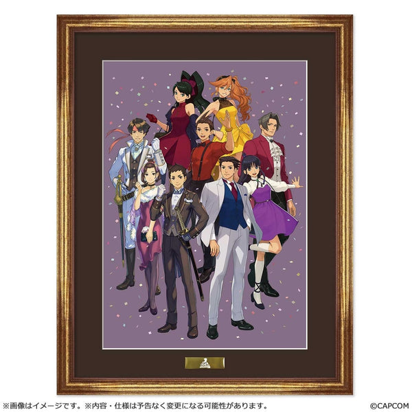 『逆転裁判25周年』メインビジュアル 額装付きキャラファイングラフ