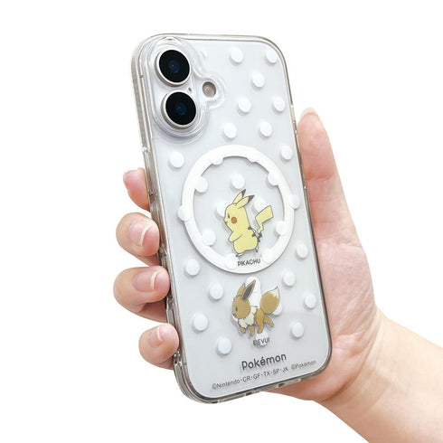 『ポケットモンスター』iPhone17対応 MagSafe対応ケース ピカチュウ&イーブイ
