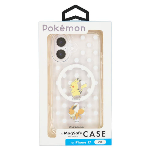 『ポケットモンスター』iPhone17対応 MagSafe対応ケース ピカチュウ&イーブイ