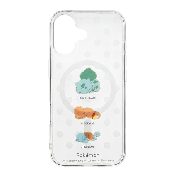 『ポケットモンスター』iPhone17対応 MagSafe対応ケース フシギダネ&ヒトカゲ&ゼニガメ(ねむる)