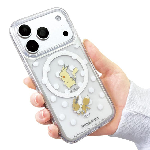 『ポケットモンスター』iPhone17Pro対応 MagSafe対応ケース ピカチュウ&イーブイ