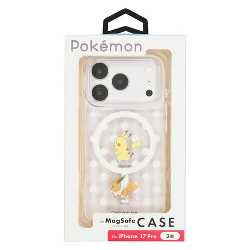 『ポケットモンスター』iPhone17Pro対応 MagSafe対応ケース ピカチュウ&イーブイ