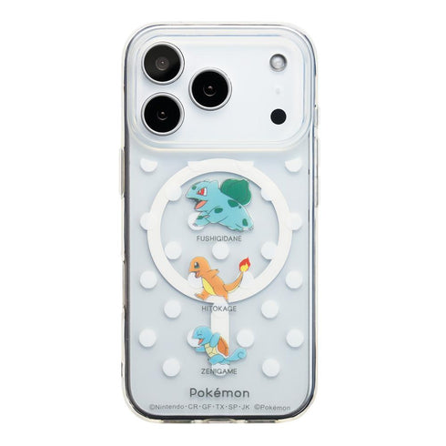 『ポケットモンスター』iPhone17Pro対応 MagSafe対応ケース フシギダネ&ヒトカゲ&ゼニガメ