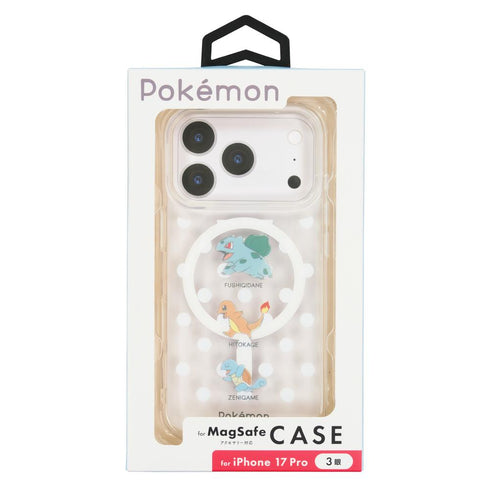 『ポケットモンスター』iPhone17Pro対応 MagSafe対応ケース フシギダネ&ヒトカゲ&ゼニガメ