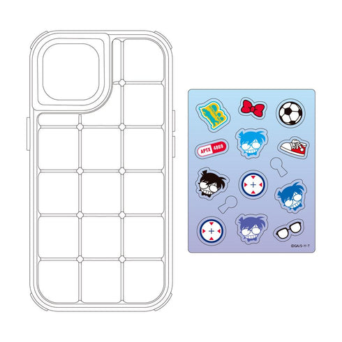 『名探偵コナン』ぷくぷくケース アクリルフレーク付き(iPhone15/14/13対応) 江戸川コナン