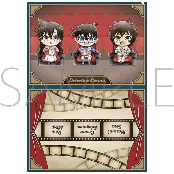 『名探偵コナン』クリアファイル 江戸川コナン・毛利蘭・世良真純 ミニキャラ 映画鑑賞