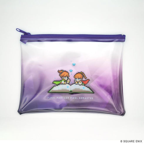 "Final Fantasy Pixel Remaster" Book Characters Clear Pouch: Palom & Porom
