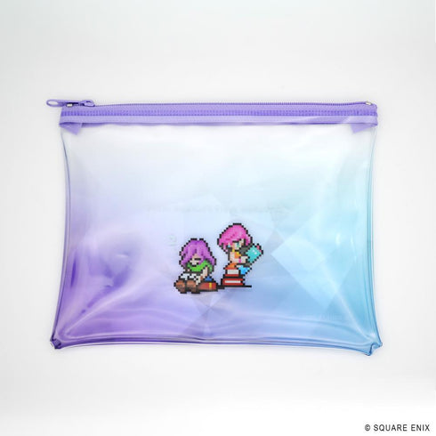 "Final Fantasy Pixel Remaster" Book Characters Clear Pouch: Lena & Faris
