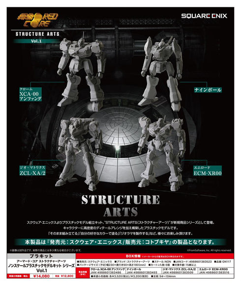 『アーマード・コア』ストラクチャーアーツ ノンスケールプラスチックモデルキット シリーズ Vol.1