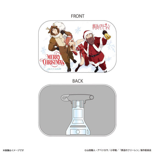 『葬送のフリーレン』スタンド付きスクエア缶バッジ クリスマスビジュアル 第13パーティー