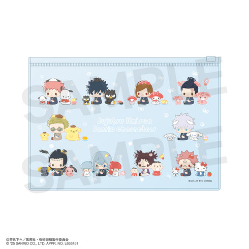『呪術廻戦 ×サンリオキャラクターズ』クリアポーチ 01.集合