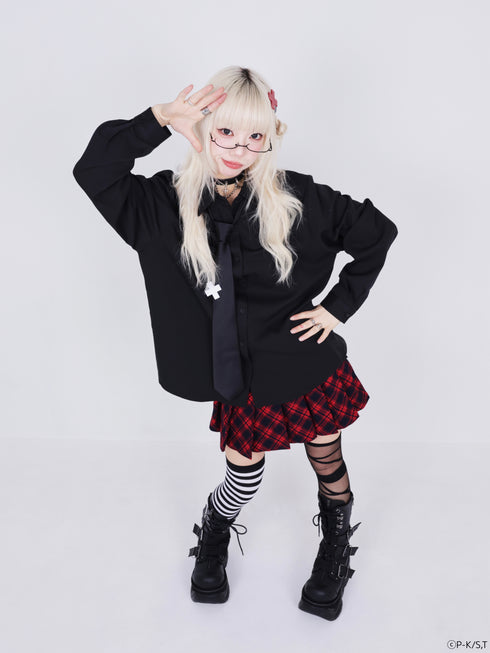 『しゅごキャラ!』QOOZA × しゅごキャラ! / ブラックシャツネクタイ