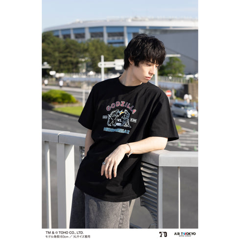 『ゴジラ』ゴジラ 70 周年記念 平成・VS シリーズ シーンイラスト T シャツ 4(ゴジラ VS メカゴジラ)