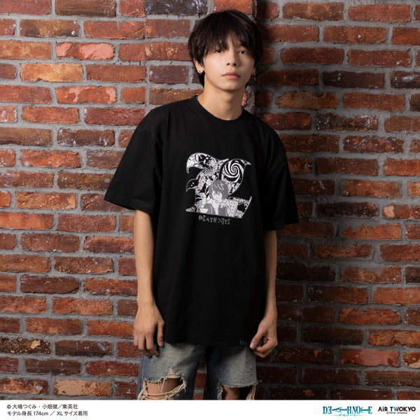 『DEATH NOTE』第1弾 シーンイラストTシャツ 2(L)ブラック