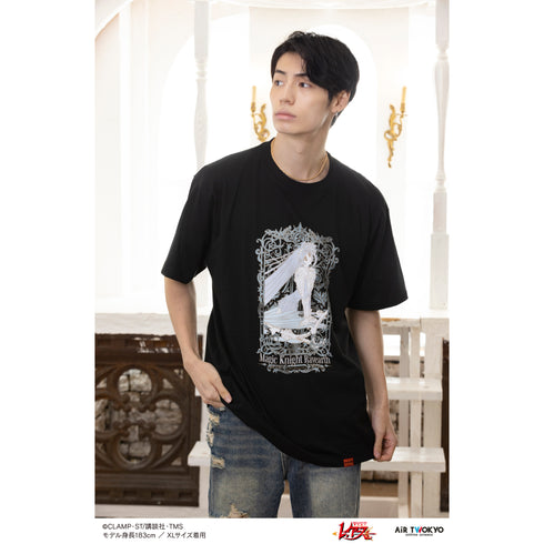 『魔法騎士レイアース』第1弾 デコラティブTシャツ(龍咲海) ブラック