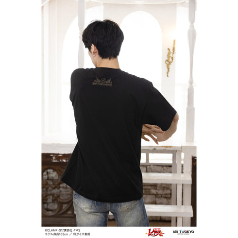 『魔法騎士レイアース』第1弾 デコラティブTシャツ(龍咲海) ブラック