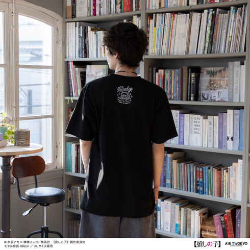 『【推しの子】』TVアニメ第2弾 モノトーンシーンイラストTシャツ 3(ルビー)ブラック