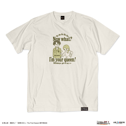 『進撃の巨人』TVアニメ シーンイラストTシャツ 4(私は女王様だぞ!)