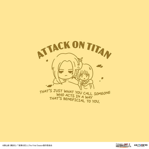 『進撃の巨人』TVアニメ 第11弾 シーンイラストTシャツ 4(アルミン&アニ)