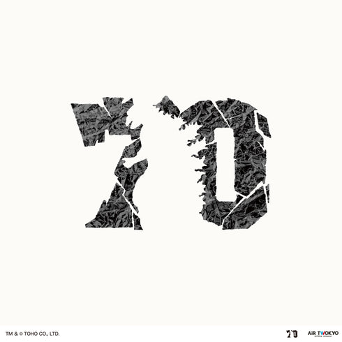 『ゴジラ』ゴジラ 70 周年記念 昭和シリーズ シーンイラスト T シャツ 4(ジェットジャガー & ゴジラ)