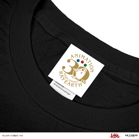 『魔法騎士レイアース』第1弾 デコラティブTシャツ(龍咲海) ブラック