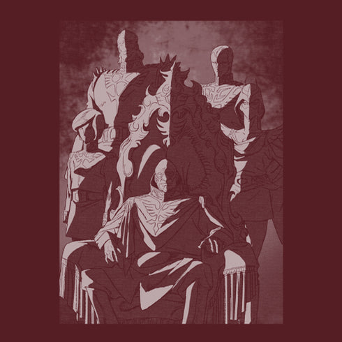 『機動戦士ガンダム』ザビ家 Tシャツ BURGUNDY