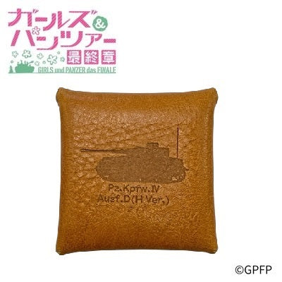 "Girls und Panzer: The Final Chapter" Leather Coin Case - Oarai Girls' High School
