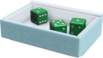"Dragon Shield" AT-40833 Dragon Tray - White & Aqua