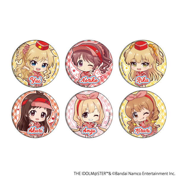 『アイドルマスター シンデレラガールズ』缶バッジ08/クレープ屋ver. トレーディング(全6種)(ミニキャライラスト)