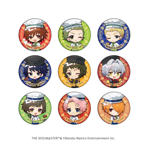 『アイドルマスター SideM』缶バッジ16/シェフver. トレーディング(全9種)(ミニキャライラスト)