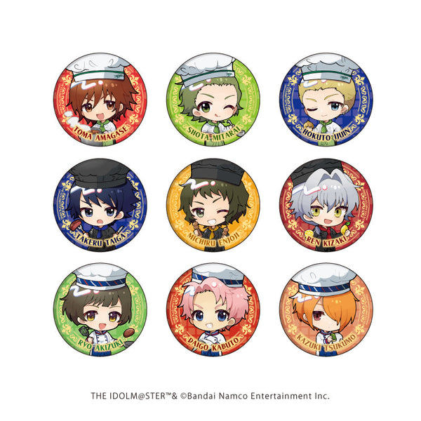 『アイドルマスター SideM』缶バッジ16/シェフver. トレーディング(全9種)(ミニキャライラスト)
