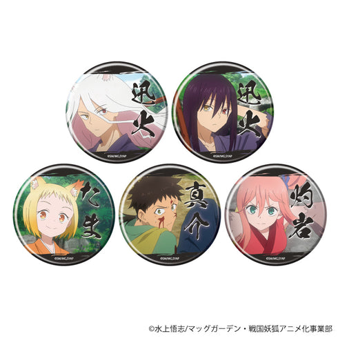 『戦国妖狐』缶バッジ 01/ブラインド(全5種)(場面写イラスト)
