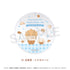 "Jujutsu Kaisen 0 × Sanrio Characters" Glitter Coaster 02: Satoru Gojo & Cinnamoroll