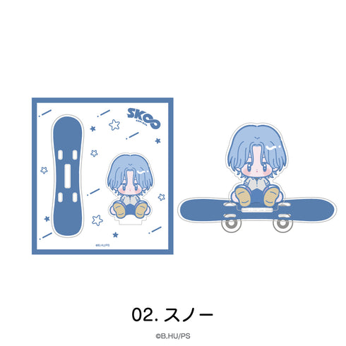 『オリジナルSK∞ エスケーエイト』スケボーアクリルスタンド 02.スノー