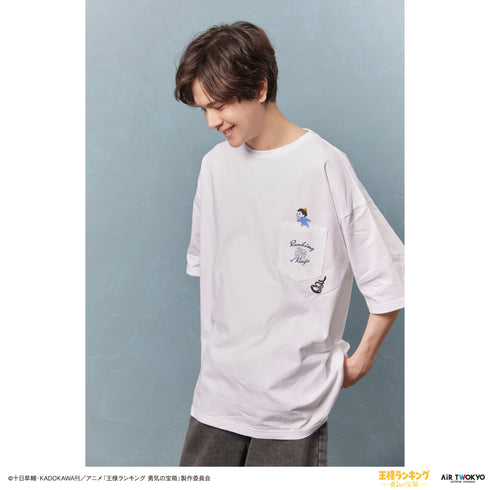 『王様ランキング 勇気の宝箱』キャラクターポケットTシャツ5(ボッジとカゲ)
