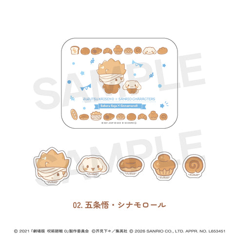 "Jujutsu Kaisen 0 × Sanrio Characters" Sticker Set in a Can 02: Satoru Gojo & Cinnamoroll