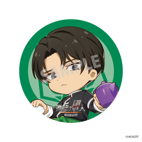 『進撃の巨人』巨人祭 デフォルメ缶バッジ リヴァイ