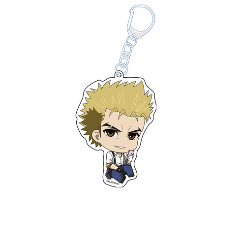 "Night of the Living Cat" Flat Girl Acrylic Keychain: Ren