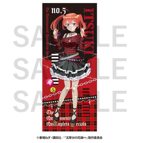 『五等分の花嫁∽』-平成レトロStyle- フェイスタオル 中野五月