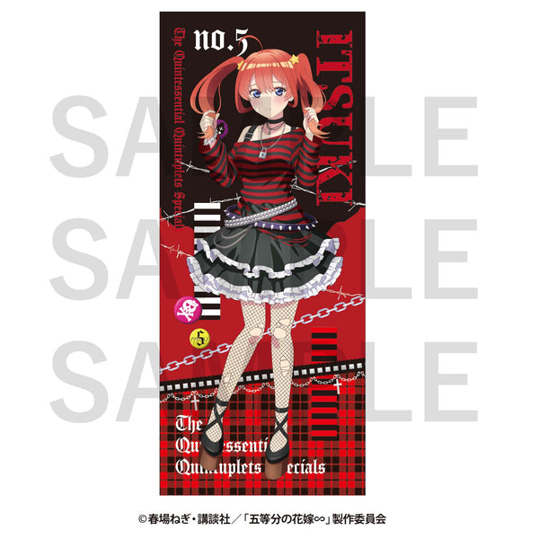 『五等分の花嫁∽』-平成レトロStyle- フェイスタオル 中野五月