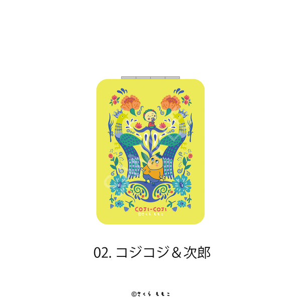 『COJI-COJI Flower Break Time』コンパクトミラー Flower Break Time 02.コジコジ&次郎