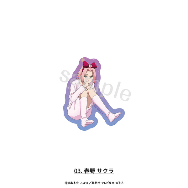 『NARUTO-ナルト- 疾風伝』ステッカー 描き下ろしパジャマver. 03.春野サクラ