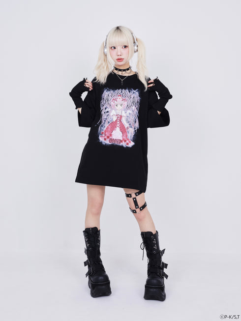 『しゅごキャラ!』QOOZA × しゅごキャラ! / ビックシルエット TEE